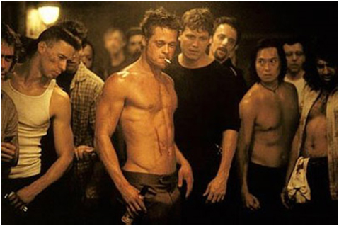 brad pitt abs in fight club. Brad Pitt in Fight Club?